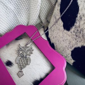 Silver Owl Necklace
